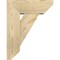 Ekena Millwork Traditional Slat Rough Sawn Bracket w/ Offset Brace, Douglas Fir, 6"W x 14"D x 18"H BKT0604X14X18TRA06RDF - alternate 2